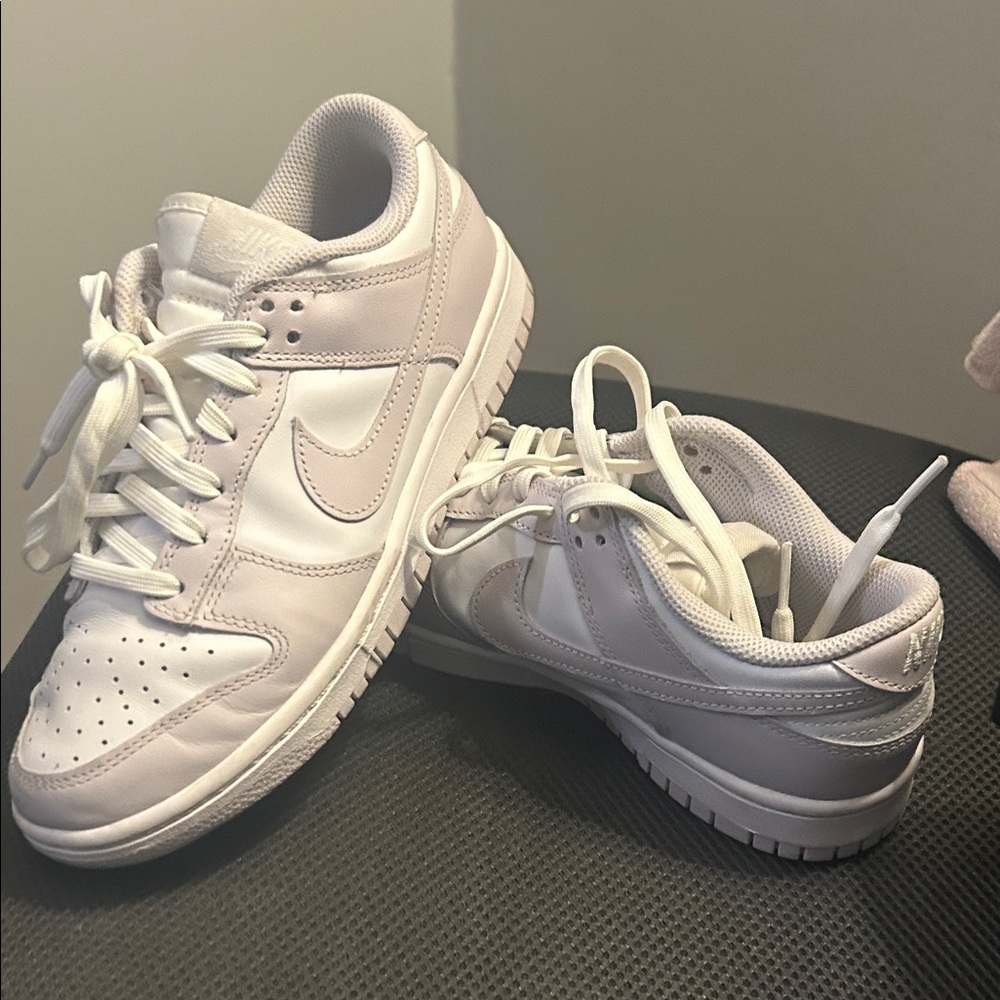 Nike Low-Top Sneakers in Pale Pink and White